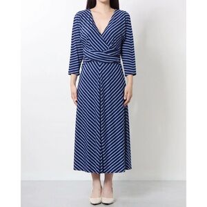 Lauren Ralph Lauren blue striped dress
